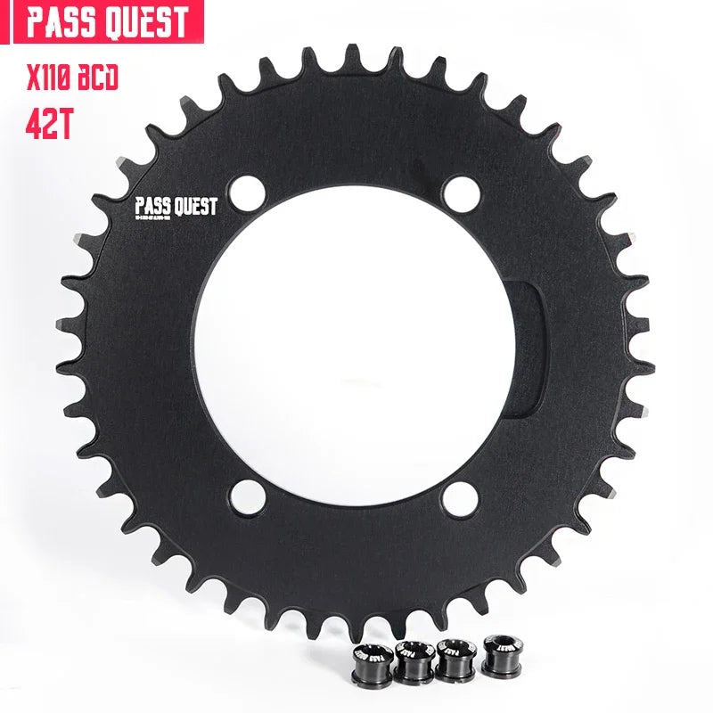 110 Bcd 4 Arm Chainring 110bcd Oval Round Chainring Narrow Wide For Shimano 105 R5800 R6800 R9000 42t 44t 46t Single Sprocket