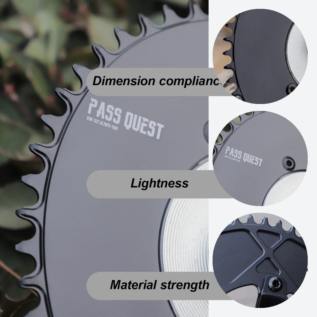 110 Bcd 4 Arm Chainring 110bcd Oval Round Chainring Narrow Wide For Shimano 105 R5800 R6800 R9000 42t 44t 46t Single Sprocket